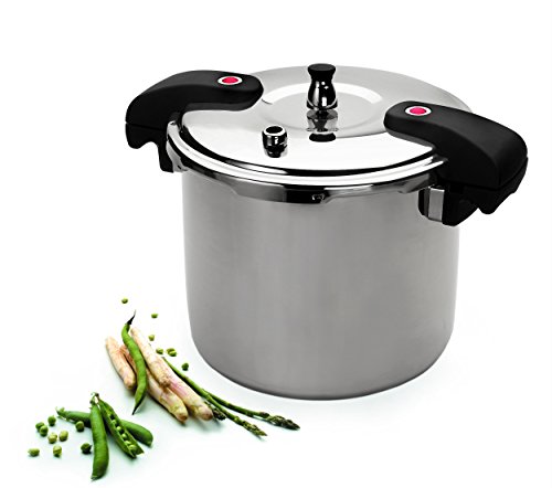 Lacor 71815-Olla a presión Chef, 15 L, Acero Inoxidable 18/10, Dorado, 28 cm