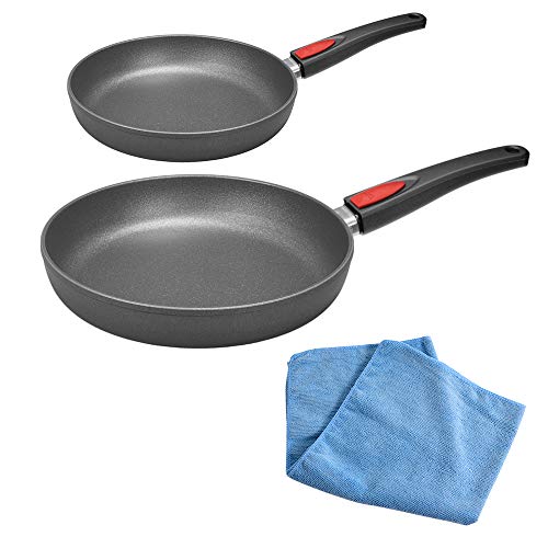 Juego de 2-unidades 1 x sartén 24 cm + 1 x sartén 28 cm Nowo Titanium - lana