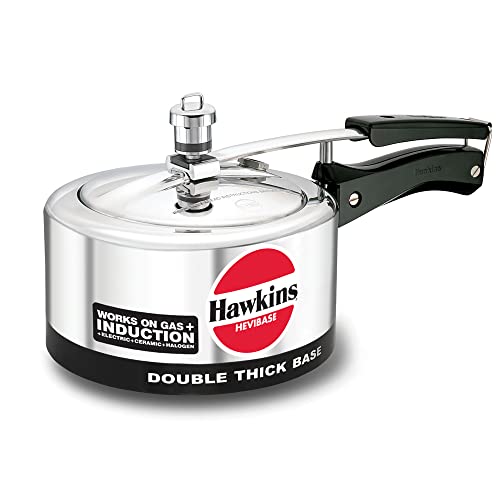 Hawkins Hevibase ih20 inducción Olla a presión, pequeño, Plata, Aluminio, Plateado, 2-Litre