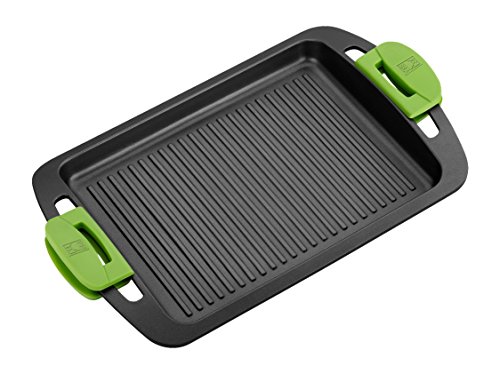 BRA Plancha Asar, Negro, con recubrimiento antiadherente, 40 cm