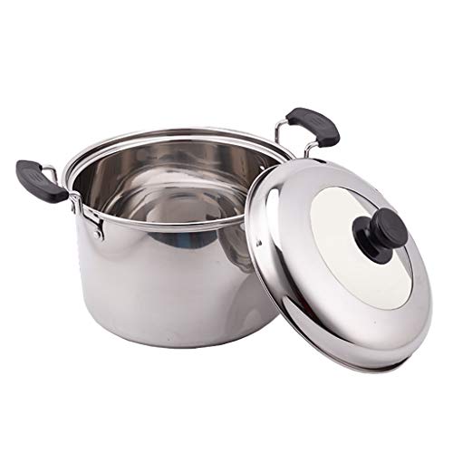 304 Bote De Acero Inoxidable, Olla De Sopa De Hogar, Olla De Cocina, (4-14L), Adecuado Para 2-12 Personas, Para Cocina De Gas/Cocina De Inducción (Size : 4L)