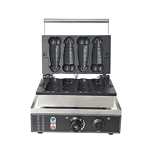 Máquina de gofres de forma extraña comercial, mini gofrera eléctrica Wafflera antiadherente