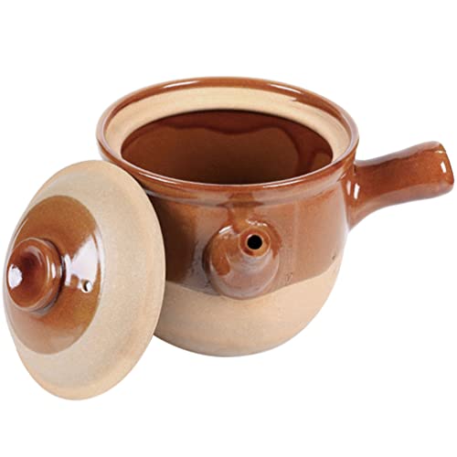 BESPORTBLE Cuencos De Sopa De Cebolla Francesa Sopa Con Asas Y Tapas Cazuela De Cerámica Olla Para Guisar Cuencos De Sopa Para Guiso De Sopa Chiles 3L