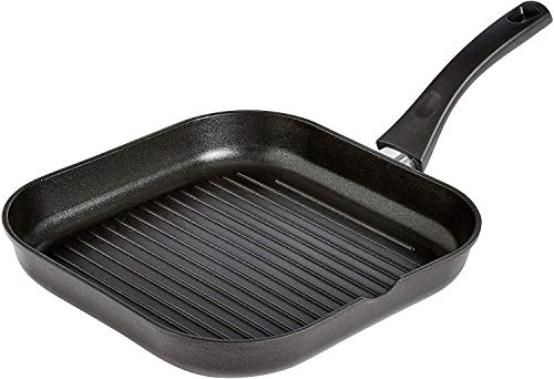 Amazon Basics Sartén Parrilla de Inducción Antiadherente - 28 cm