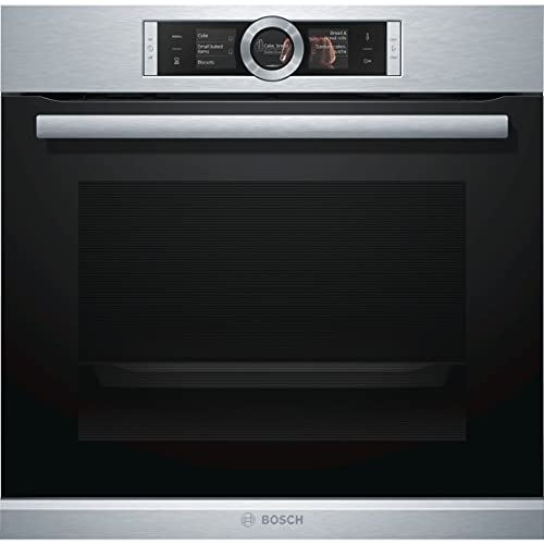 Bosch serie 8 - Horno pirolitico hbg6764s1 cristal negro acero clase de eficiencia energetica a+