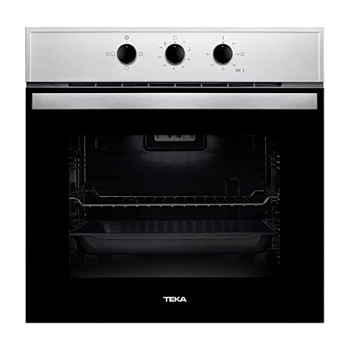 Teka HBB 535 - Horno Convencional de 60 cm con HydroCleanECO, 3 Funciones de Cocinado, Soportes Cromados, 5 Alturas de Cocinado, Color Acero Inoxidable