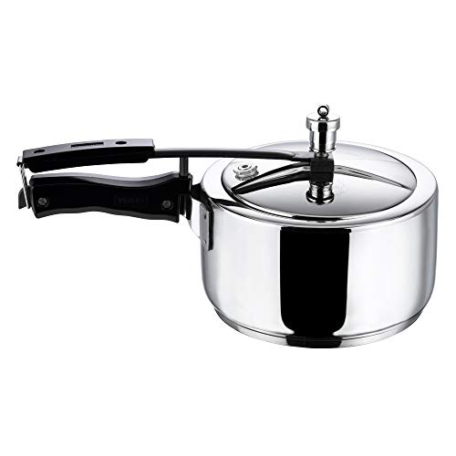 Vinod Olla a presión con tapa interna de acero inoxidable 3L, parte inferior de bocadillo, 3 litros (apto para inducción)