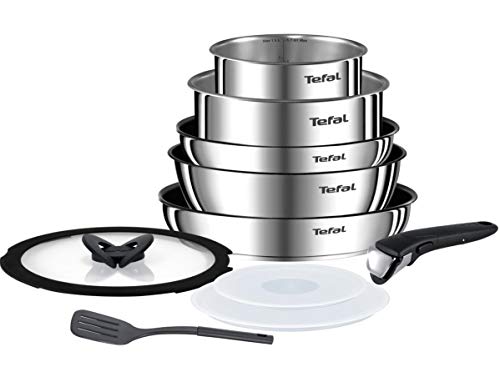 Tefal Ingenio Emotion - Juego de cacerolas de inducción (10 piezas)