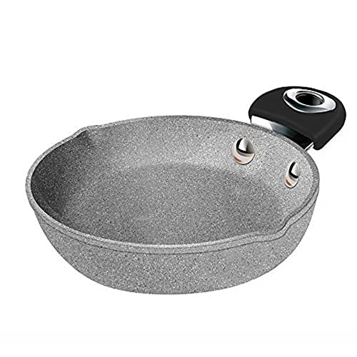 Bialetti 0B6PA016 Sartén, Aluminio, Gris, 21,5 x 17,5 x 7 cm