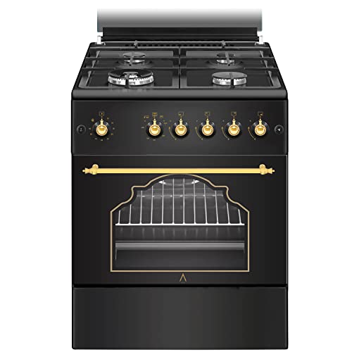 ALPHA Cocina de Gas VULCANO GOLD-60 Rustica. Encendido automático y temporizador en horno. **Alta Gama**