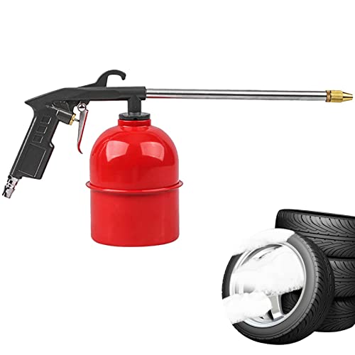 4 Pcs Herramienta de limpieza del motor de aire | Herramienta neumática de limpieza de motor con olla - Limpiador de bahía de motor estructura de aleación boquilla larga 500cc gran capacidad Shuimitao
