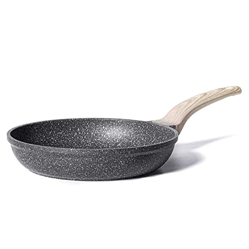CAROTE Sartenes Induccion Antiadherentes 20 cm, Sartén Piedra Aluminio Fundido, Mango robusto, Apta Para Todo Tipo de Cocina, Libre de PFOA