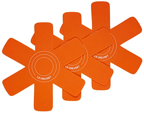 Le Creuset Set de 3 protectores de utensilios, Apto para todo tipo de ollas y sartenes, Volcanico, 95003440090300