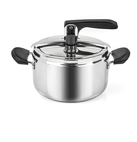 Barazzoni Rapida - Olla a presión de Acero Inoxidable (7 litros, Fabricado en Italia)