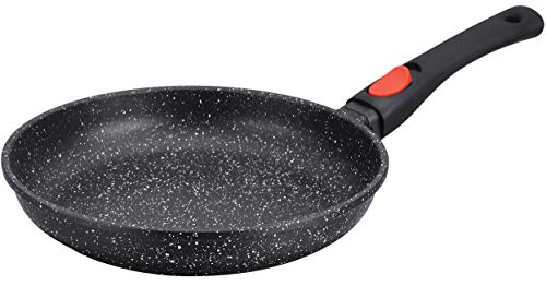 Shepler - Sartén efecto piedra con mango extraíble, 30 cm de diámetro