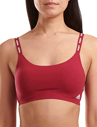 adidas Scoop Lounge - Sujetador, Sujetador Estilo Corsé para Mujer, Rojo (Legacy Burgundy), M