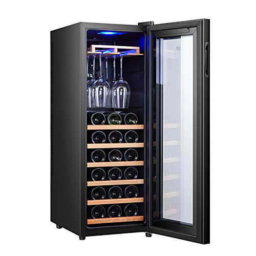 CLING 30 Botellas Enfriador de Vino Compresor Enfriador Independiente Operación silenciosa Taza Colgante Superior Multifunción Smart Touch Cerveza y champán Bodega