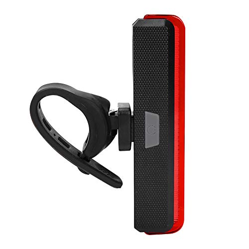 Gedourain Luz Trasera LED para Bicicleta, Lámpara Trasera para Bicicleta Alimentada por Batería Que Mejora la Seguridad de Conducción Material Plástico de Color Rojo Claro para Ciclismo Al Aire Libre