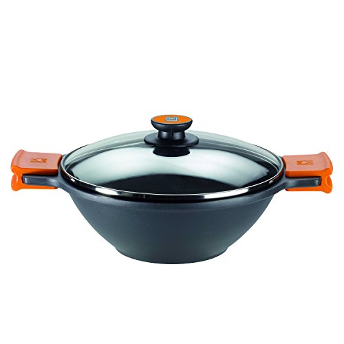Cacerola C.Wok Al.F C/Tapa Bra 24Cm-Inducci