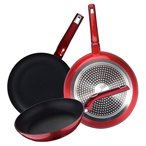 Bergner Set 3pc sartenes (20,24,28cm) Aluminio Forjado, Apto para inducción, Flash