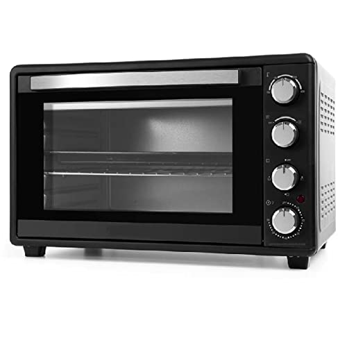 Horno de Convección 45 litros. Potencia: 2000 W. Selector de temperatura de 100 - 230°C. Temporizador hasta 60 minutos.