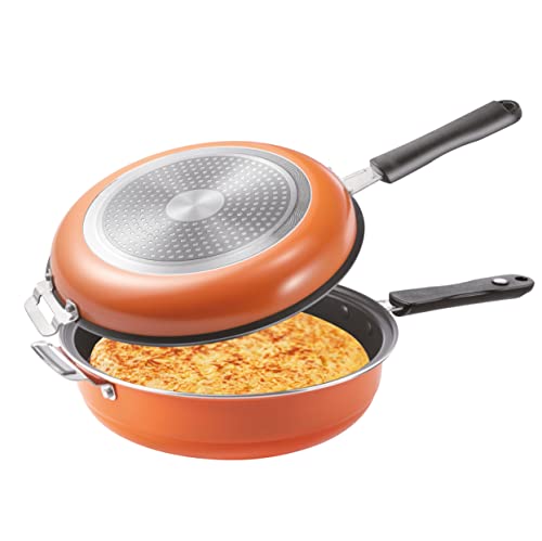 BERELA HOME - Rockmag Easygiro. Sartén para Tortillas Doble con Greblon Antiadherente. Ø 26 cm