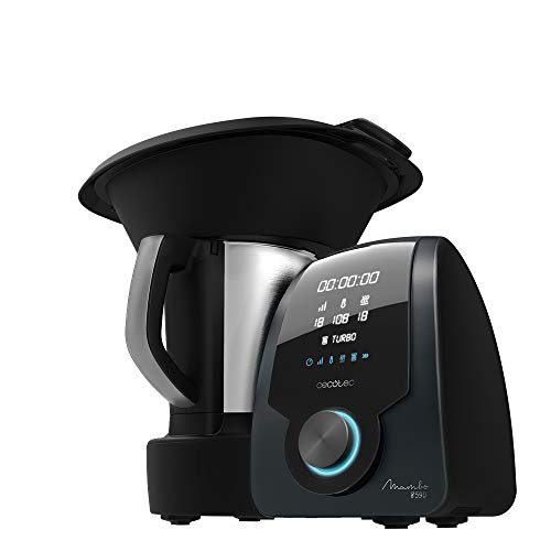 Cecotec Robot de Cocina Multifunción Mambo 8590, Cuchara MamboMix, 30 Funciones, Báscula integrada, Jarra de Acero Inoxidable, Apta para lavavajillas, Capacidad 3,3l, Cestillo para hervir