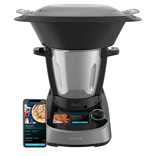 Cecotec Robot de Cocina Multifunción Mambo Touch. 1600 W, 37 Funciones, Pantalla Táctil TFT 5