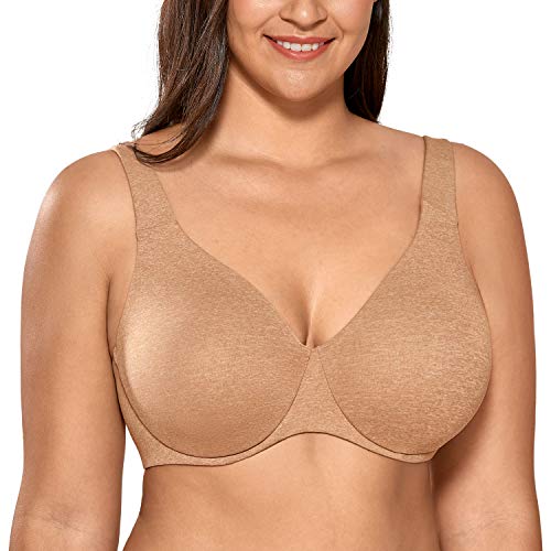 DELIMIRA AISILIN Mujer Sujetador Talla Grande Reductor Sin Costuras Sin Relleno Cuerda 115G