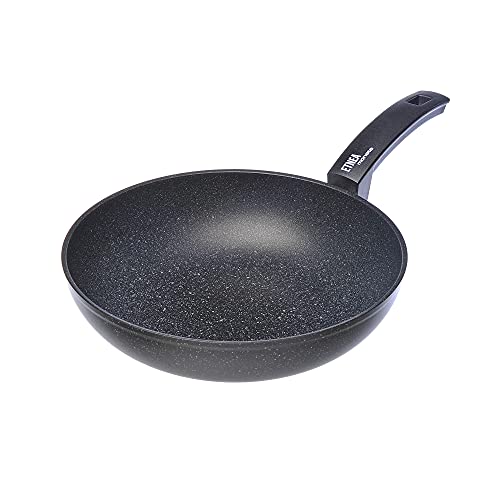 Moneta Etnea, Wok, Aluminio, Negro, 28 cm
