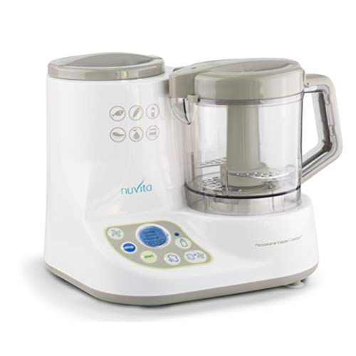 Nuvita 1966 | Robot de Cocina para Bebes | Robot de Cocina Infantil | Procesador de Alimentos Bebe | Robot de Cocina Niños | Calienta Biberones y Esteriliza al Vapor | Baby Food Maker | Cocinar Bebe
