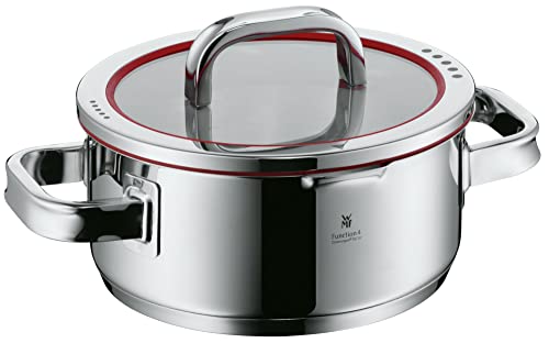 WMF Function 4 Cacerola, Acero Inoxidable Pulido, 20 cm - 2.5 L