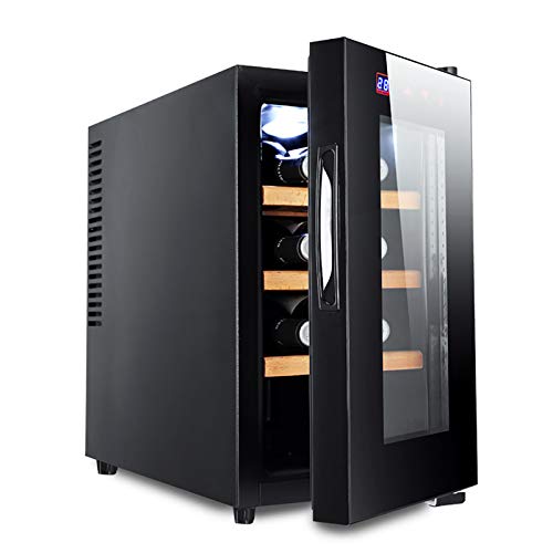 CLING Refrigerador de Vino 8 Botellas Empotrado o Independiente con Acero Inoxidable y Puerta de Vidrio Templado de Doble Capa Ahorro de energía Operación silenciosa