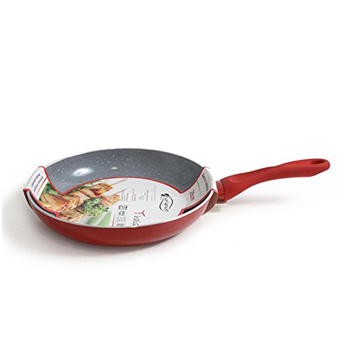 San Ignacio SARTEN 28cm Soft Touch Thais, Aluminio, Rojo y Gris, 28 Centimeters