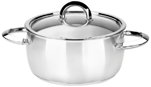 BRA Option - Cacerola, 22 cm, Acero Inoxidable, con Tapa