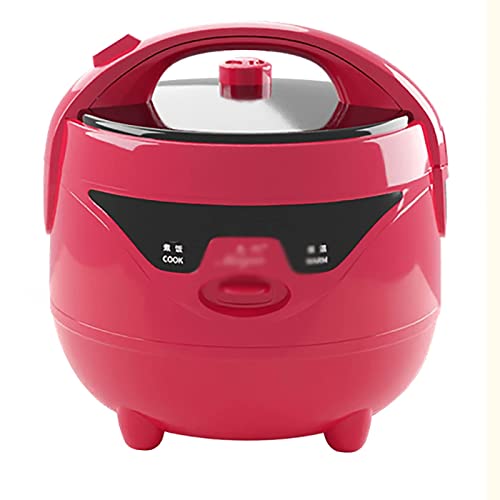 FUfIzU Olla Arrocera Y Vaporera 2/3/4/5L Revestimiento Antiadherente De Nido De Abeja De Gran Capacidad Para Dormitorio Familiar Para Arrocera De 2~9 Personas,Rojo,3L