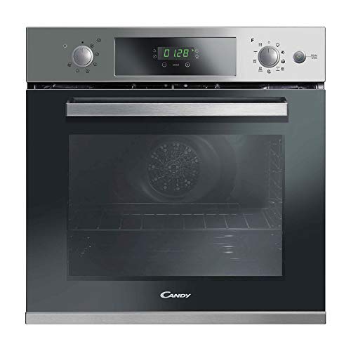 Candy FCPKS826XL/E, Horno Pirolítico, 70L, Ventilador Enfriamiento, Vapor, 3 Resistencias, Limpieza Pirolítica y Aqualítica, 10 Funciones, Temporizador, Display táctil, 4 Cristales, Clase A, Inox