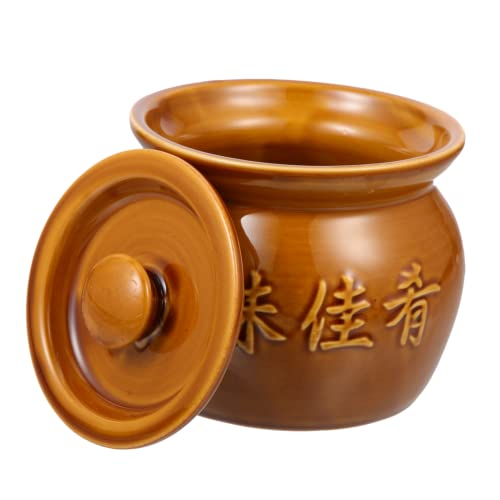 Yardwe Vasija Tazón De Sopa Japonesa Tazones De Sopa De Cebolla Tazón De Sopa De Cebolla Francesa Cazuela De Arcilla Ollas Tazón Humeante Sopera Tazón De Sopa De Cerámica De Sopa