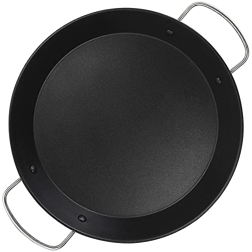 Alza ® Basic paellera Valenciana, 40 cm fabricada en acero inoxidable 18/10, apta para uso en horno, compatible con todo tipo de cocinas, especial inducción, antiadherente multicapa libre de PFOA