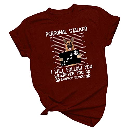 Cosas baratas Sin gastos de envío Animal Moda de corta presión fenomenal de las mujeres manga manga camiseta Match ollas para las mujeres negro Top señoras, Wein-b, XXL
