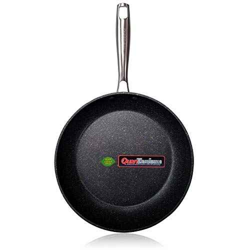 WECOOK! Ecochef Sartén Aluminio Forjado 24 cm, Inducción, Antiadherente QUANTANIUM Ecológico 3 Capas sin PFOA, 4mm Espesor, Apta Todas las Cocinas, Vitrocerámica, Gas, Lavavajillas