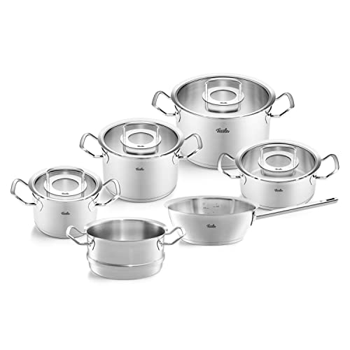 Fissler, Juego de 6 con tapas de cristal