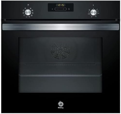 Balay 3HB4131N2 - Horno, Multifunción, A, Encastrable, 60 cm, 71 l, 7 F, Aqualisis, Ap. Abatible, Negro, Control Comfort, 2022