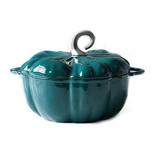 YWAWJ Plato de la cazuela con ollas tapa de arcilla for cocinar cocinando el pote, Crisol de guisado, sopa de olla, de hierro fundido, un buen sellado, for todo el calor de la fuente