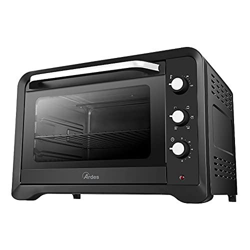 ARDES Horno Eléctrico Ventilado Capacidad 45 Litros Con Luz Interna 6 Funciones Cocción Temporizador Doble Cristal Con Accesorios MAGNUS AR6245PB