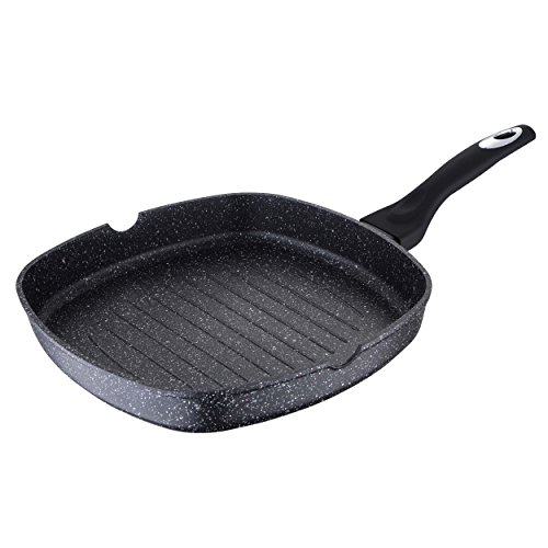 Bergner Galaxy BG Asador, Aluminio Forjado, Gris, 28 cm