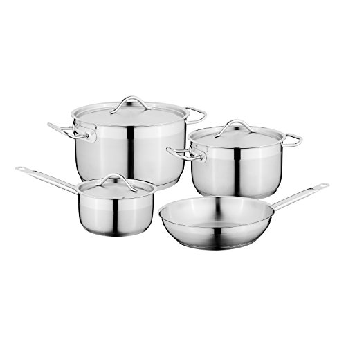 Berghoff - Batería de Cocina (Acero Inoxidable), Color Plateado