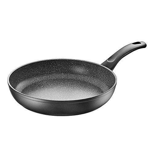 BALLARINI Sartén Bari de granitio con revestimiento antiadherente, apta para inducción, con control de temperatura, 28 cm, aluminio