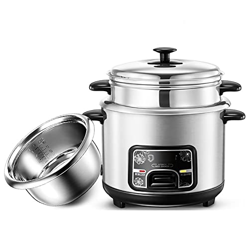 Olla arrocera (2litros / 400W / 220V) Hogar Inteligente Multifunción Inoxidable de acero inoxidable Cuchara interior Olla Vaporera y taza de medición Los pequeños electrodomésticos pueden acomodar has