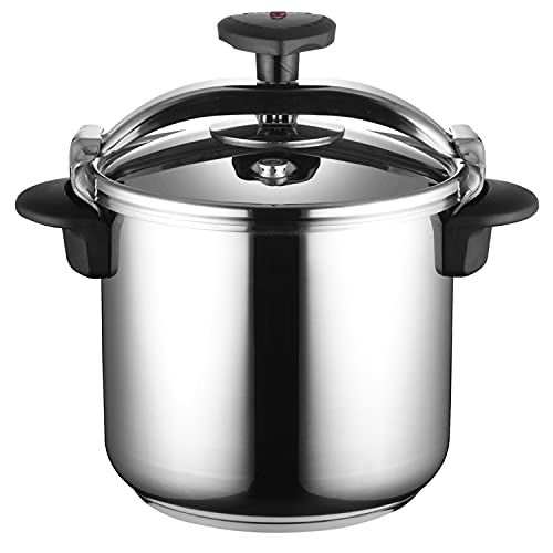 MAGEFESA ® Star Recta Olla a presión rápida de 12 litros, fácil uso, acero inoxidable 18/10, apta para todo tipo de cocinas, incluido inducción, fondo termo difusor, 3 sistemas de seguridad, express